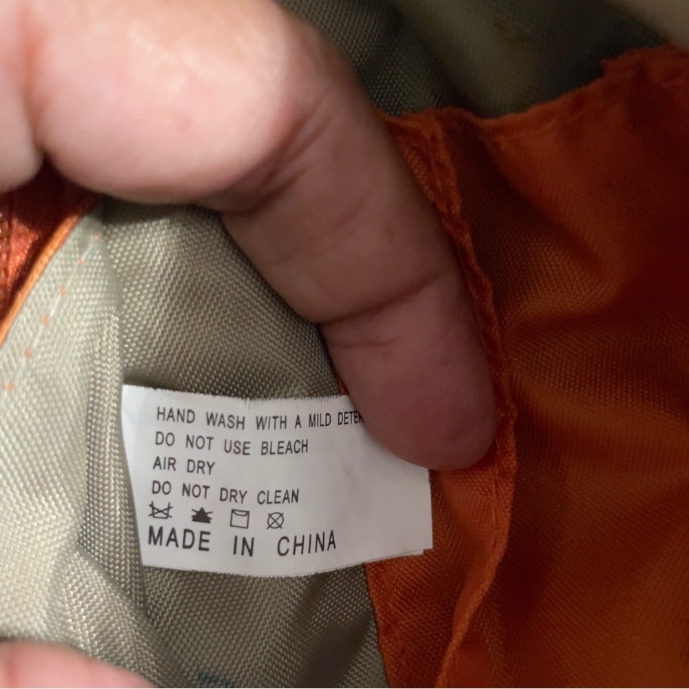 VTG Baggallini Metro Convertible Backpack Nylon Rust Orange Red - Picture 11 of 12